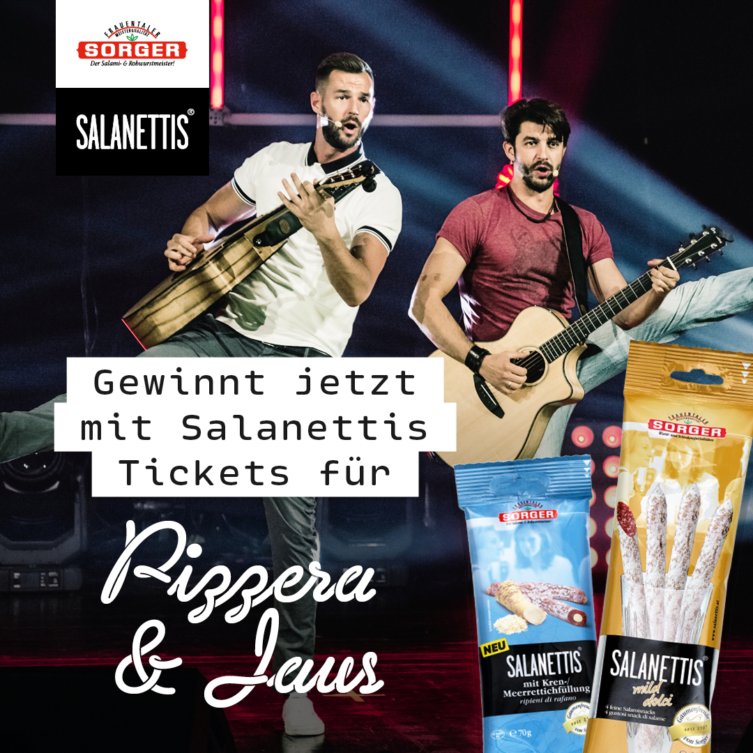 Gewinnt 2 Tickets für das Pizzera & Jaus Konzert!